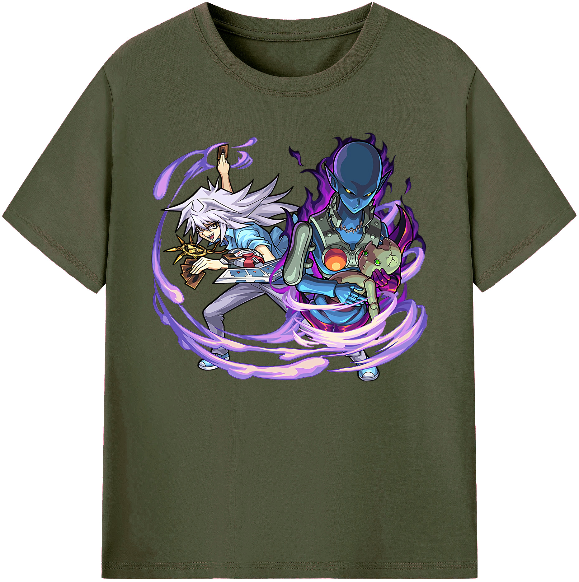（画像用） 遊☆戯☆王 Yu-Gi-Oh! 綿100％ メンズ半袖Tシャツ｜肌触りやわらか＆通気性